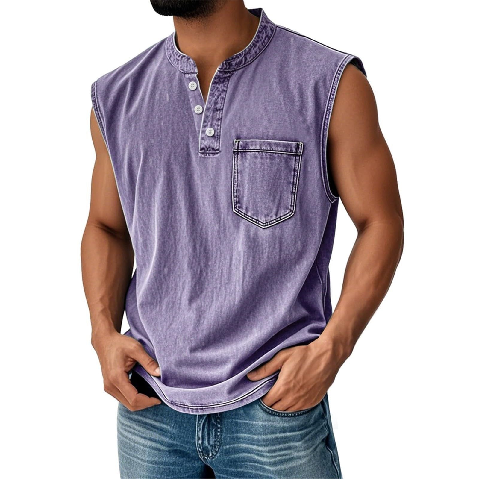 Youth Men's Casual Sleeveless T-Shirt