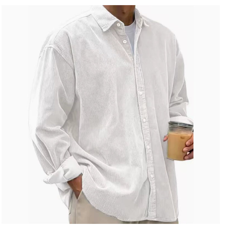 Casual Loose Men's Autumn And Winter Thick Shirt Jacket